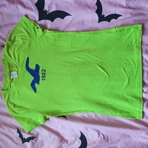 LAST CHANCE HOLLISTER lime tshirt medium